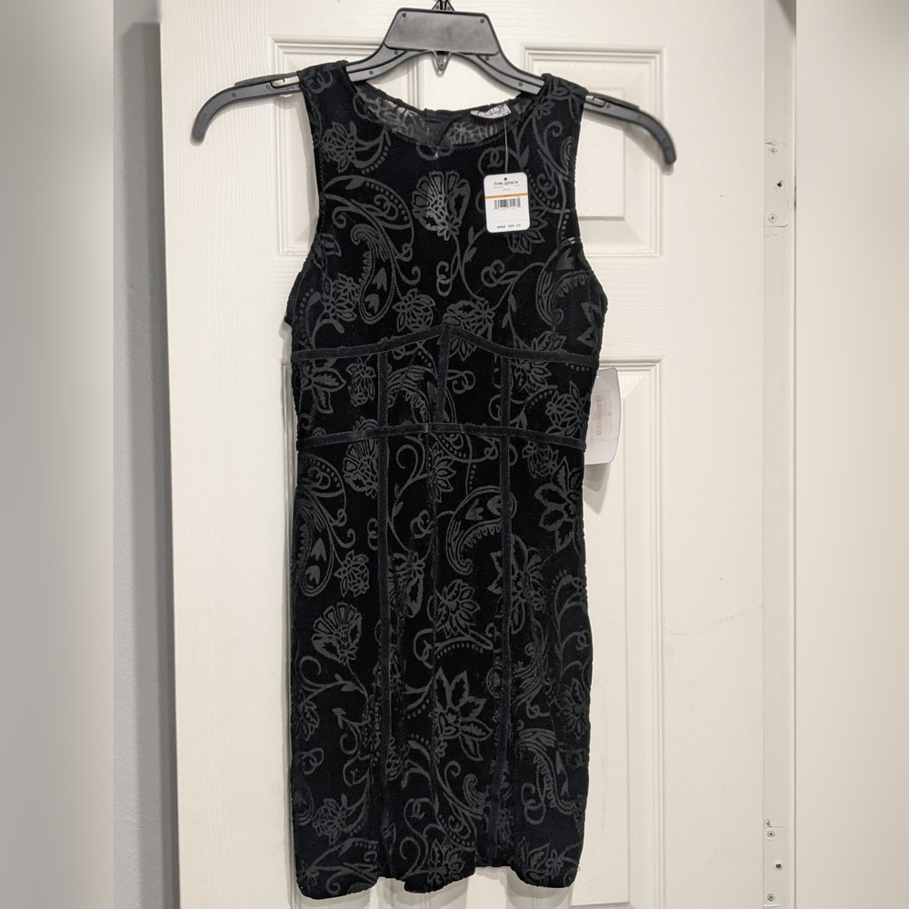 NWT Women's Velvet Black Free People Mini Dress